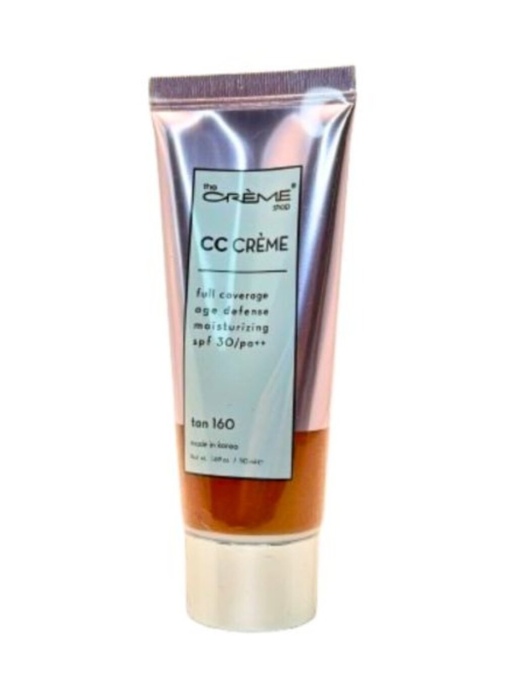 The Crème Shop CC Crème Tan 160 Full Coverage SPF 30 50mL NEW